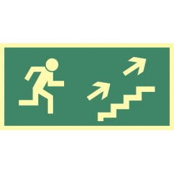 Kierunek do wyjścia schodami w górę na prawo