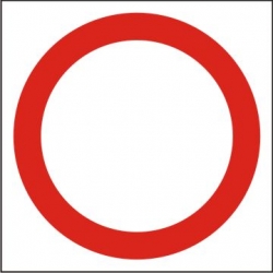 Znak - Zakaz ruchu w obu kierunkach ZDW-01
