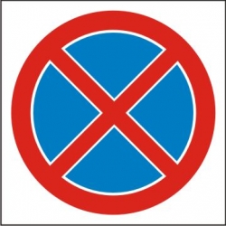 Znak - Zakaz zatrzymywania się ZDW-06